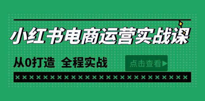 (9946期)最新小红书·电商运营实战课，从0打造  全程实战(65节视频课)-南友云赚