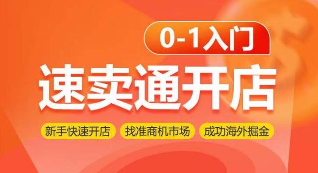 速卖通开店0-1入门，新手快速开店 找准商机市场 成功海外掘金-南友云赚