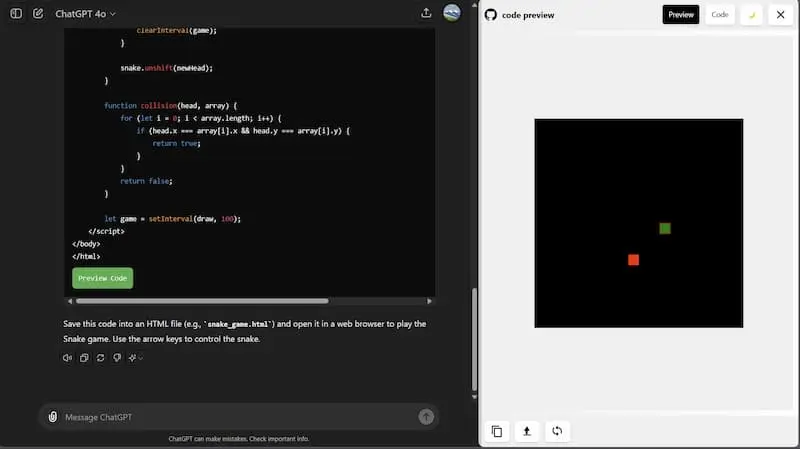 ChatGPT Code Preview｜AI编程预览工具-南友云赚