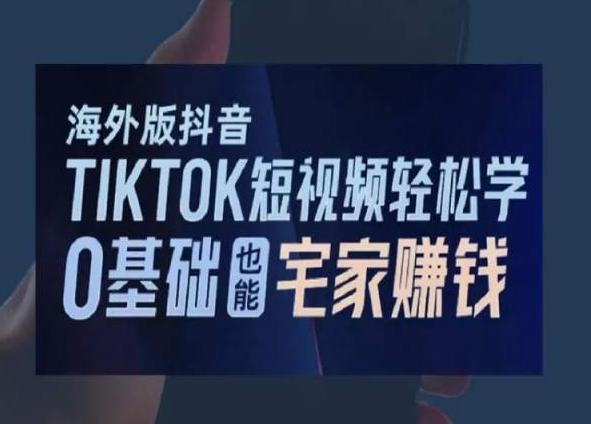 海外版抖音TikTok短视频轻松学，0基础宅家也能赚钱-南友云赚
