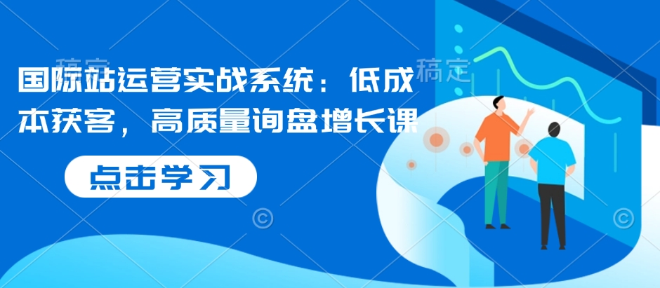 国际站运营实战系统：低成本获客，高质量询盘增长课-南友云赚