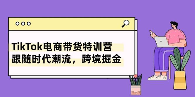 TikTok电商带货特训营，跟随时代潮流，跨境掘金(8节课-南友云赚