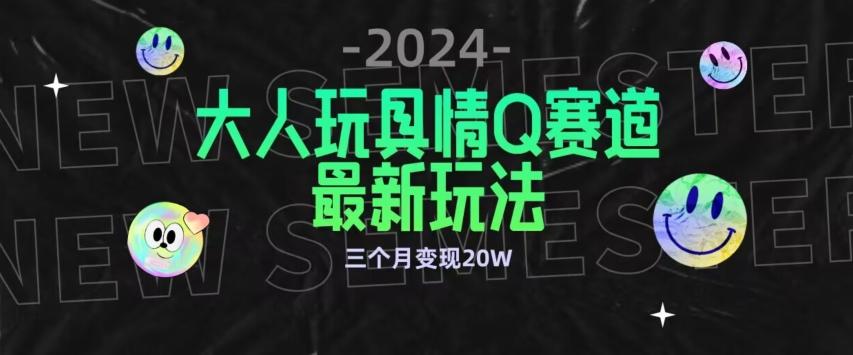 全新大人玩具情Q赛道合规新玩法，公转私域不封号流量多渠道变现，三个月变现20W【揭秘】-南友云赚