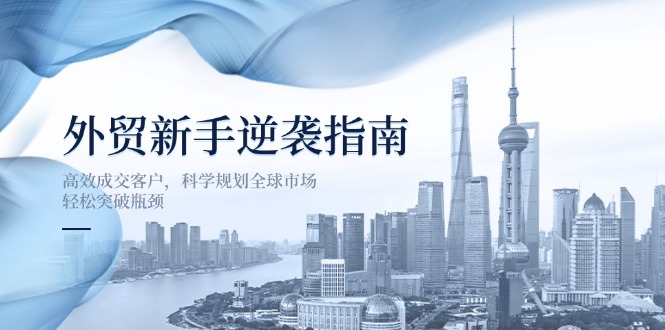 外贸新手逆袭指南：高效成交客户，科学规划全球市场，轻松突破瓶颈-南友云赚