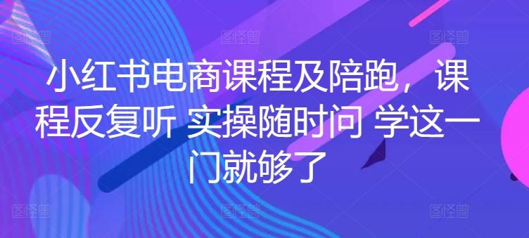 小红书电商课程及陪跑，课程反复听 实操随时问 学这一门就够了-南友云赚