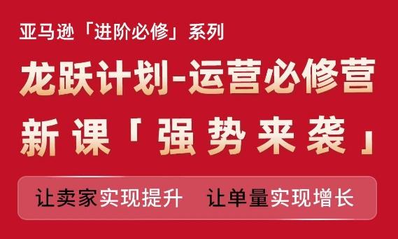 亚马逊进阶必修系列，龙跃计划-运营必修营新课，让卖家实现提升 让单量实现增长-南友云赚