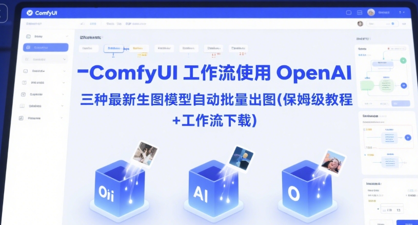 ComfyUI 工作流使用 OpenAI 三种最新生图模型自动批量出图(保姆级教程+工作流下载)-南友云赚
