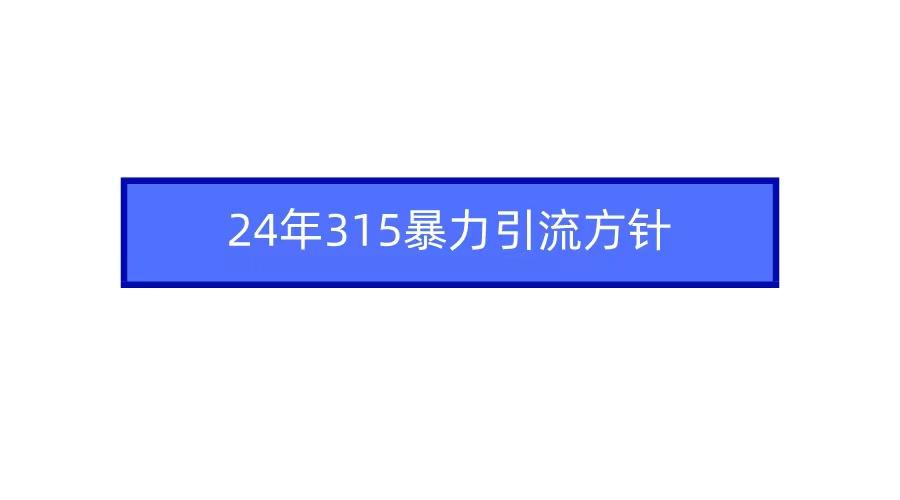 2024年自媒体爆款视频制作，快速涨粉暴力引流方针！-南友云赚