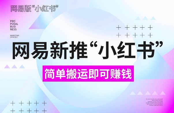 网易官方新推“小红书”，搬运即有收益，新手小白千万别错过(附详细教程)【揭秘】-南友云赚