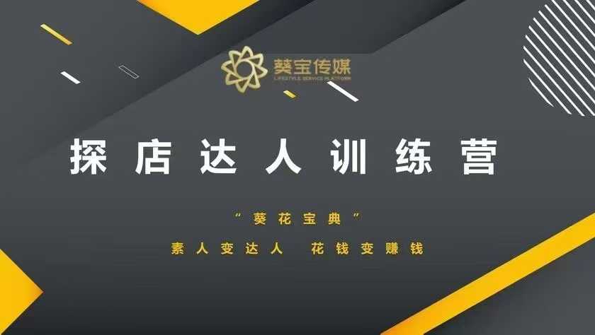 探店达人训练营，素人变达人，花钱变赚钱-南友云赚