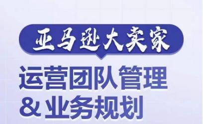亚马逊大卖家-运营团队管理&业务规划，为你揭秘如何打造超强实力的运营团队-南友云赚