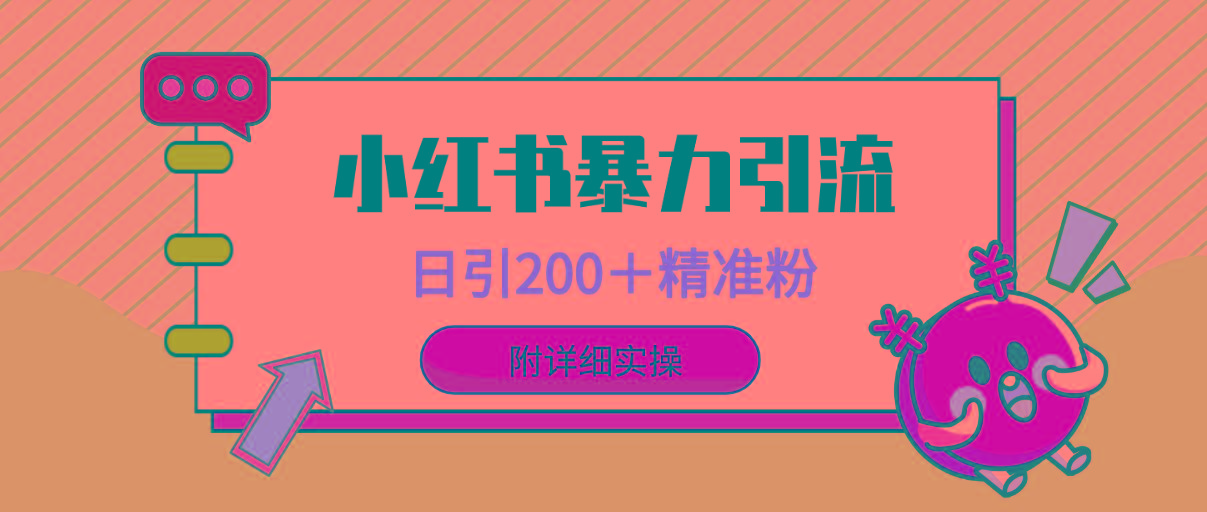 (9582期)小红书暴力引流大法，日引200＋精准粉，一键触达上万人，附详细实操-南友云赚
