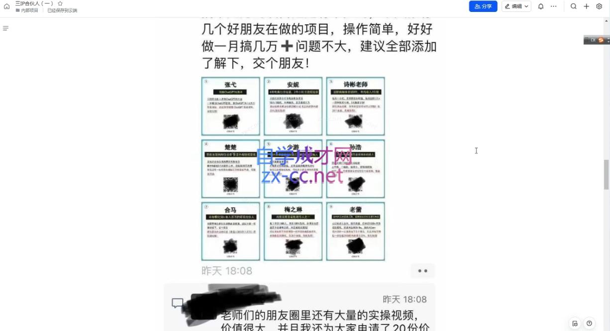 君哥·IP合伙人知识付费虚拟项目(更新)-南友云赚