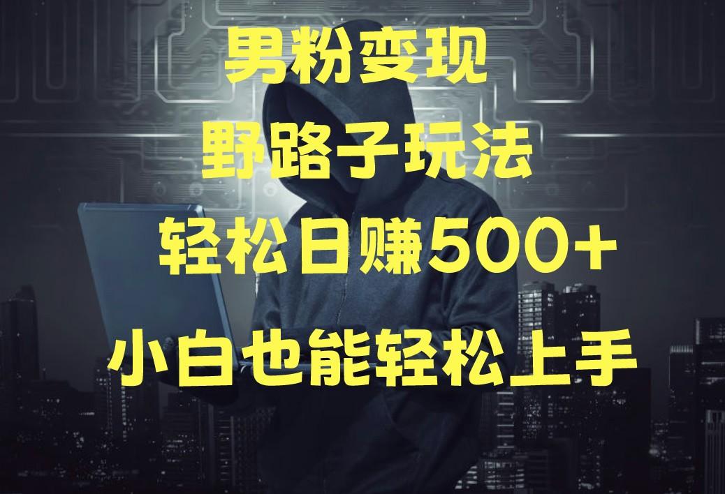 当下最火男粉变现项目月入5W+，小白也能轻松盈利-南友云赚