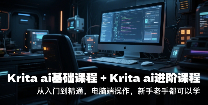 krita ai基础课程+Krita ai进阶课程，从入门到精通，电脑端操作，新手老手都可以学-南友云赚
