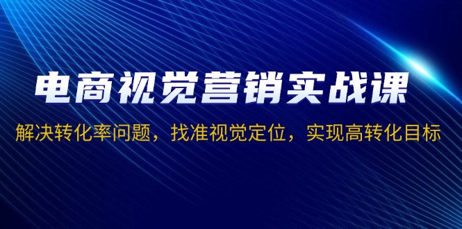 电商视觉营销实战课，解决转化率问题，找准视觉定位，实现高转化目标-南友云赚