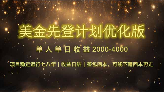 连续7-8年创单日收益冠军项目，日收益$600-1200-南友云赚