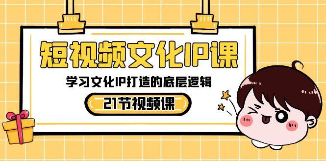 短视频文化IP课，学习文化IP打造的底层逻辑(21节课)-南友云赚
