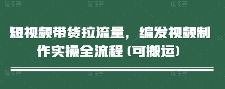 短视频带货拉流量，编发视频制作实操全流程(可搬运)-南友云赚