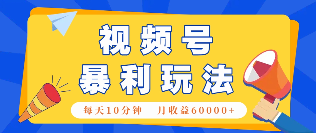 视频号AI赚钱法，每天只需10分钟，月入6万+！(超详细拆解)-南友云赚