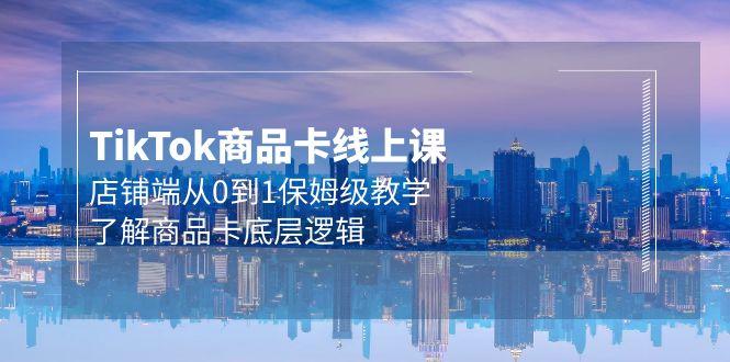 (9843期)Tk商品卡线上课，店铺端从0到1保姆级教学，了解商品卡底层逻辑(20节)-南友云赚