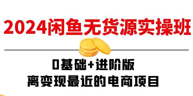 2024闲鱼-无货源实操班：0基础+进阶版，离变现最近的电商项目(15节-南友云赚
