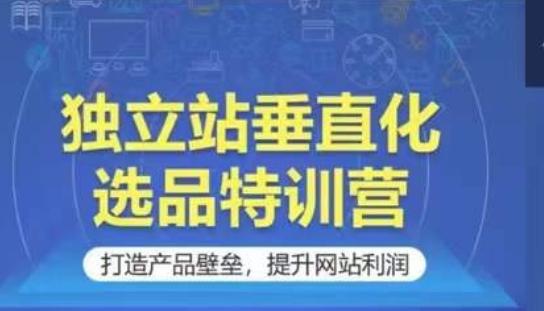 独立站垂直化选品特训营，打造产品壁垒，提升网站利润-南友云赚