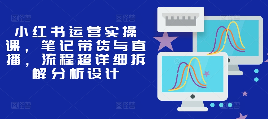小红书运营实操课，笔记带货与直播，流程超详细拆解分析设计-南友云赚