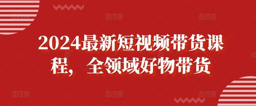 2024最新短视频带货课程，全领域好物带货-南友云赚