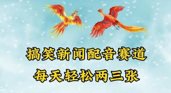 中视频爆火赛道一搞笑新闻配音赛道，每天轻松两三张【揭秘】-南友云赚