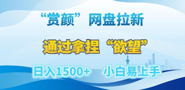 “赏颜”网盘拉新赛道，通过拿捏“欲望”日入1500+，小白易上手【揭秘】-南友云赚