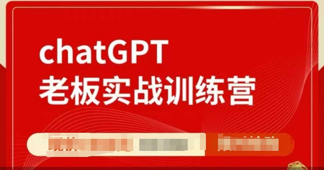 ChatGPT老板实战训练营，用GPT带飞，一人顶一个团队-南友云赚