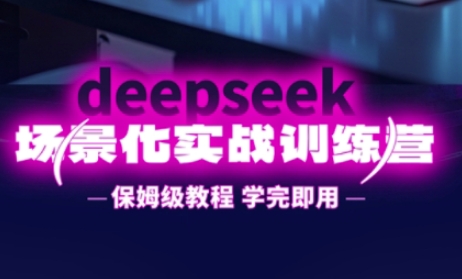 DeepSeek场景化实战训练营，保姆级教程，学完即用，手把手教你用DeepSeek提升效率-南友云赚