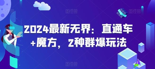 2024最新无界：直通车+魔方，2种群爆玩法-南友云赚