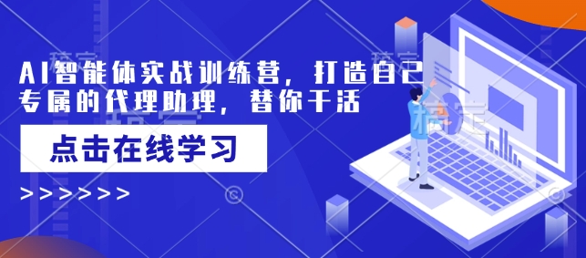 AI智能体实战训练营，打造自己专属的代理助理，替你干活-南友云赚