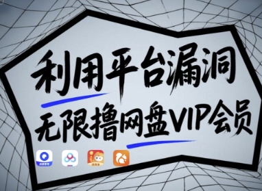 利用平台漏洞，无限撸网盘VIP会员，用户亲测有效!【漏洞原理+操作演示】-南友云赚