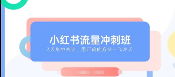 小红书流量冲刺班2025，最懂小红书的女人，快速教你2025年入局小红书-南友云赚