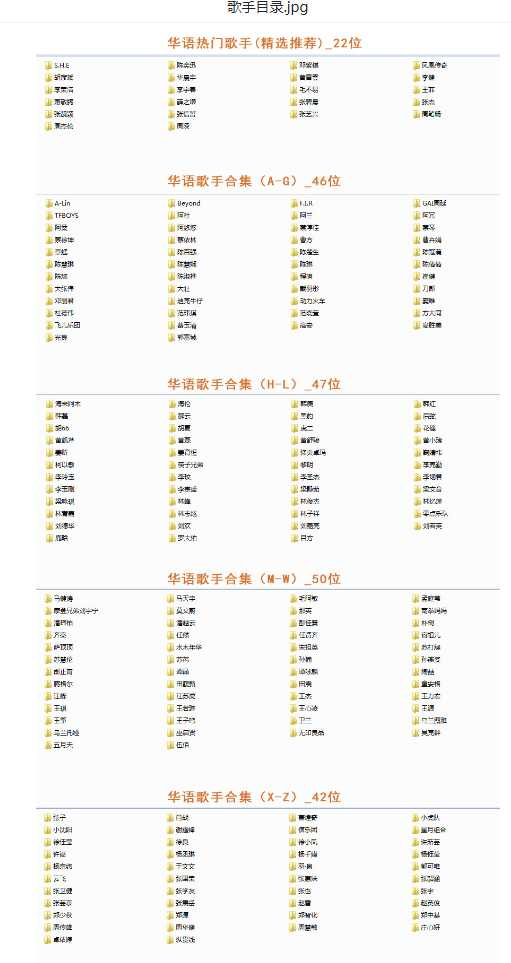 【音乐】歌手合集（100多位歌手合集）-南友云赚