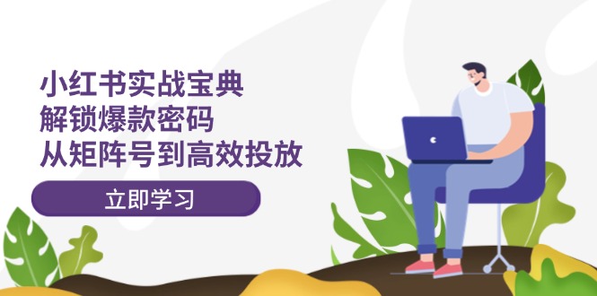 小红书实战宝典：解锁爆款密码，从矩阵号到高效投放-南友云赚