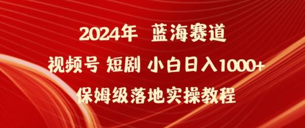 2024年视频号短剧新玩法小白日入1000+保姆级落地实操教程【揭秘】-南友云赚