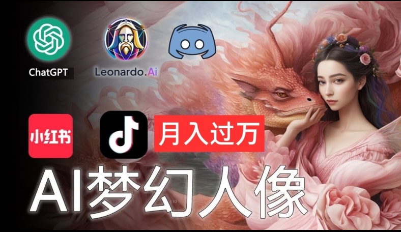 AI摄影梦幻人像：零基础也能月入过万的秘密【揭秘】-南友云赚
