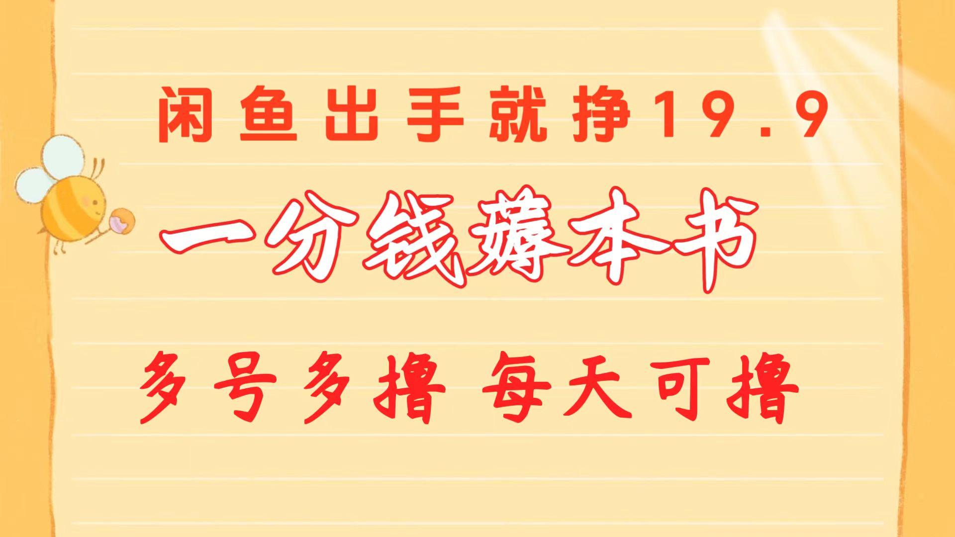 一分钱薅本书 闲鱼出售9.9-19.9不等 多号多撸  新手小白轻松上手-南友云赚
