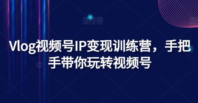 Vlog视频号IP变现训练营，手把手带你玩转视频号-南友云赚