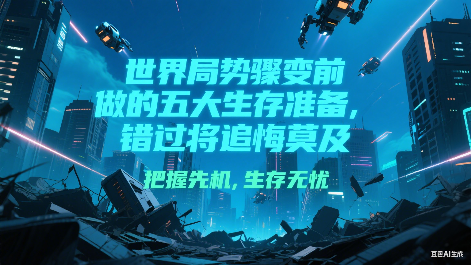 付费文章《世界局势骤变前必做的五大生存准备，错过将追悔莫及》-南友云赚