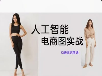 人工智能SD电商图实战，ai绘图0基础到精通-南友云赚