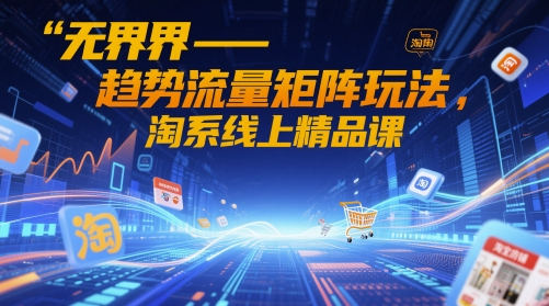无界-趋势流量矩阵玩法，淘系线上精品课-南友云赚