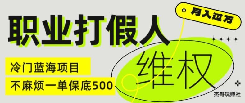 职业打假人电商维权揭秘，一单保底500，全新冷门暴利项目【仅揭秘】-南友云赚