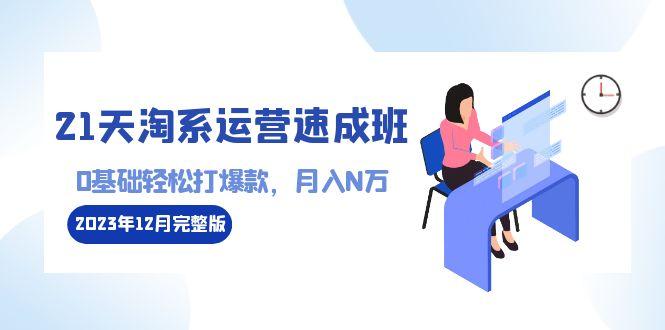 21天淘系运营-速成班2023年12月完整版：0基础轻松打爆款，月入N万-110节课-南友云赚
