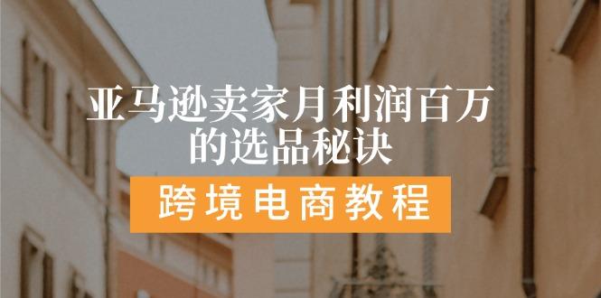 亚马逊卖家月利润百万的选品秘诀:  抓重点/高利润/大方向/大类目/选品…-南友云赚