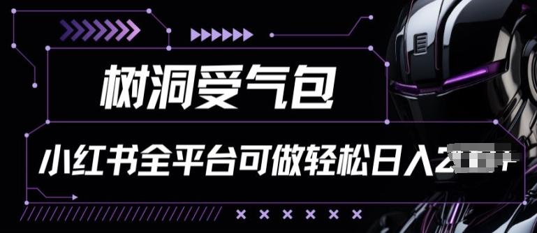 小红书等全平台树洞受气包项目，轻松日入一两张【揭秘】-南友云赚